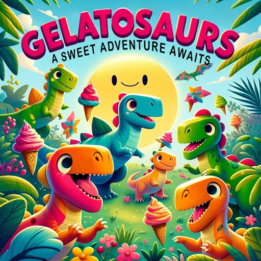 Gelatosaurs book front cover fun and adventure